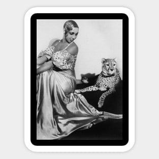 Josephine Baker Kitty Tamer Sticker